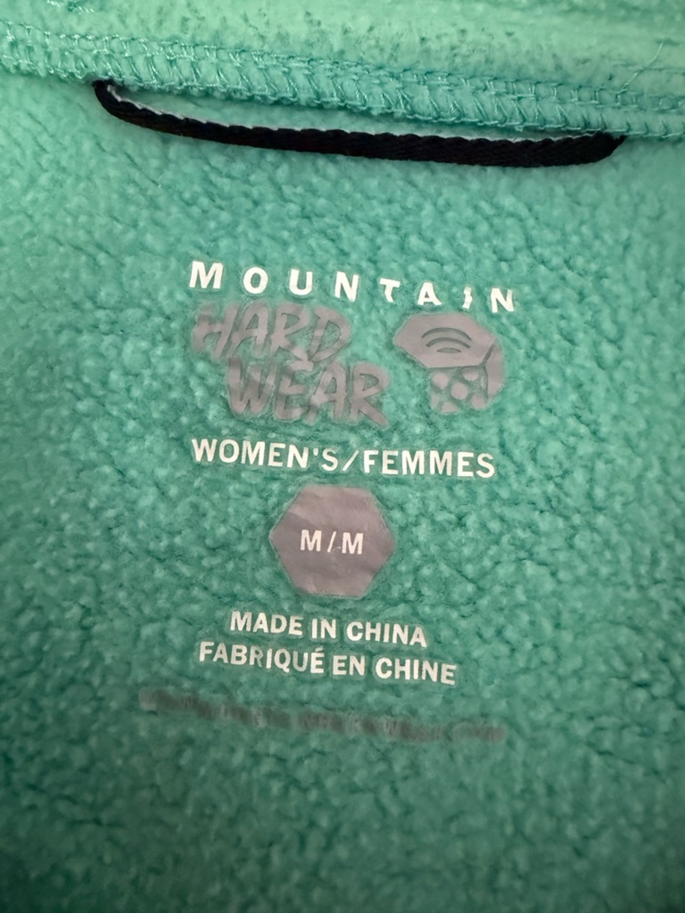Mountain Hardwear Mint Green Full-Zip Hoodie with Hood - Picture 8 of 9